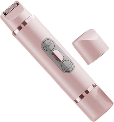 Elektrisch scheerapparaat - Dames trimmer - Lichaamshaar verwijderen - Dubbele kop - 16.7 cm - Wit