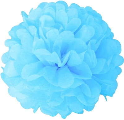 Haza Original Pompoms Feestdecoratie 2 Stuks Lichtblauw
