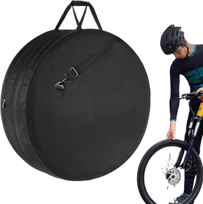 Fietswieltassen Set - Transport Opbergtas - Fiets Transport - Flexibele Combinatie - Tot 29 inch - Zwart