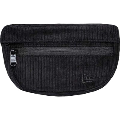 New Era Kleine corduroy heuptas (Zwart)