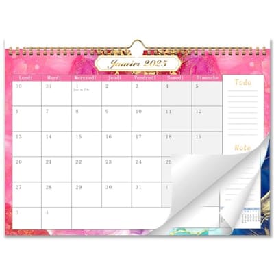 Wandkalender 2025-2026 A4 formaat | Maandplanner 16 maanden | Bloemendesign | Feestdagen & Notitieruimte