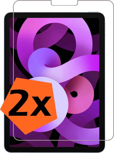 Screenprotector - 2 Stuks - Geschikt voor Apple iPad Air 5 (2022) - 10.9 inch - 5e Generatie - M1 - Extra Sterk - Gehard Glas - Beschermglas - Tempered Glass - Screen Protector