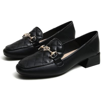 Mode Lingge Loafers Casual Schoenen Dames Retro Mary Jane Schoenen Lente Schoenen Dames Grote Maat Hoge Hakken Platform Hakken Pumps 33 black