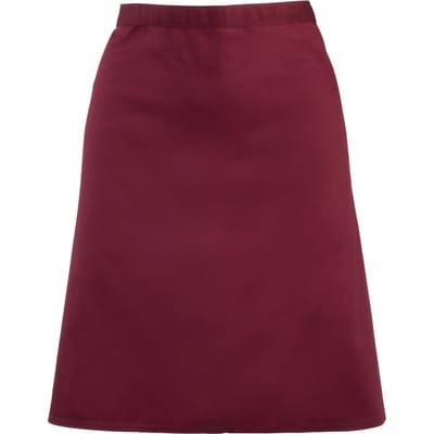 Premier Dames/Dames Mid-Length Apron (Pakket van 2) (Bourgondië)