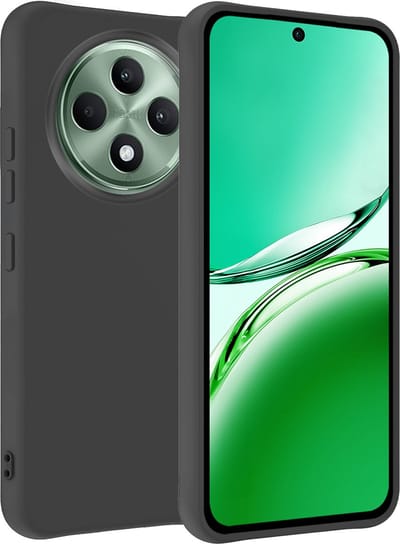 Hoesje Geschikt voor Oppo Reno 12 F - Sterk & Shockproof - Hoes Cover - Siliconen Case - Zwart