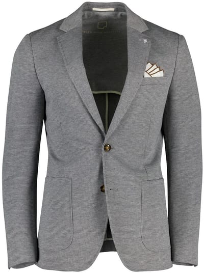 colbert Born With Appetite grijs geprint slim fit
