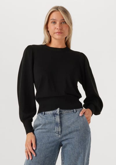 Minus Liva Long Sleeve Pullover Truien & vesten Dames - Sweater - Hoodie - Vest- Zwart - Maat XL