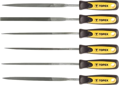 Naaldvijlen set - 140 x 3mm - 6 stuks