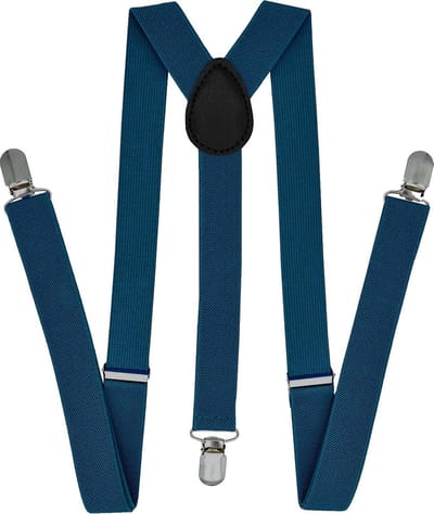 Fako Fashion - Heren Bretels - Dames Bretels - Effen - 100cm - Kobalt Blauw