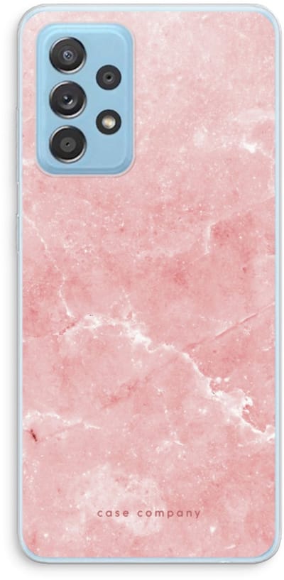 Case Company® - Hoesje geschikt voor Samsung Galaxy A73 hoesje - Roze marmer - Soft Cover Telefoonhoesje - Bescherming aan alle Kanten en Schermrand