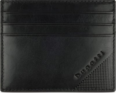 Bugatti Nobile Kredietkaart etui RFID-bescherming Leer 10 cm - 6 Sleuven - schwarz