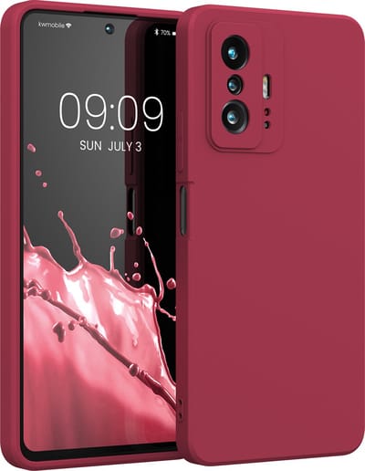 kwmobile telefoonhoesje geschikt voor Xiaomi 11T / 11T Pro - Hoesje voor smartphone - Back cover in kersrood