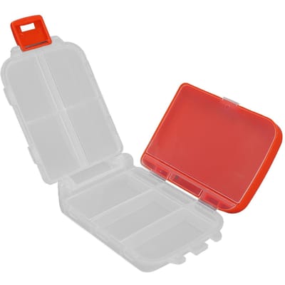 Opvouwbare Pillendoos Reizen 3 Lagen 7 Dagen Wekelijkse Pillendoos Organizer voor Dagelijkse MedicatieRood