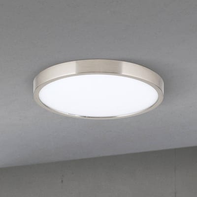 ORION LED plafondlamp Disc, nikkelkleurig gesatineerd, Ø 24 cm, CCT
