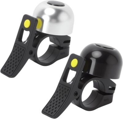 Luid Fietsbellen Set van 2 - Waterdichte en Roestvrije Aluminium Fietsbellen voor MTB, Stadsfietsen en E-Bikes - Geschikt voor Handlebars van 22-34mm