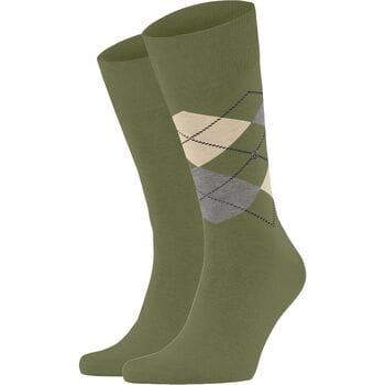 Burlington Everyday 2-Pack gedessineerd katoen multipack sokken heren groen - maat 40-46
