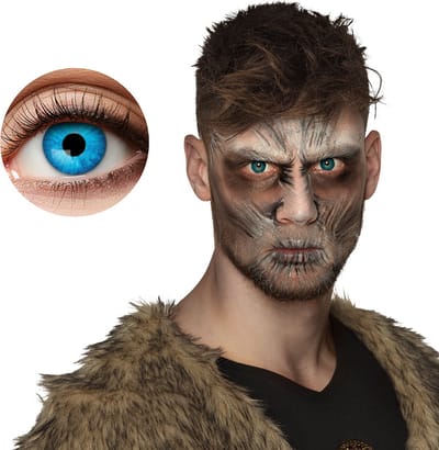 Boland - Paar 3-maandslenzen IJskoning - Volwassenen - Halloween en Horror - Halloween contactlenzen - Horror