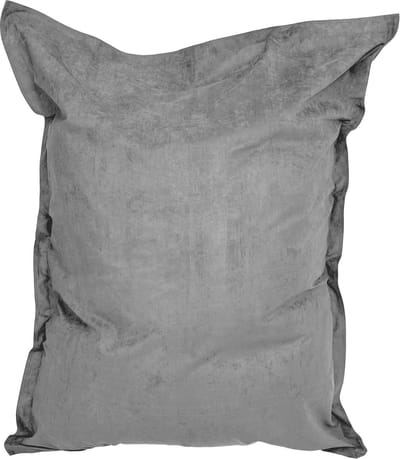 Lumaland - Luxe XXL zitzak - Beanbag van microvelours - Indoor - 380 Liter - 140 x 180 cm - Grijs