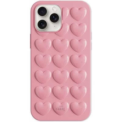 xoxo Wildhearts Heartbreaker Pink telefoonhoesje - Geschikt voor iPhone 11 Pro - Heart case - Hoesje met hartjes patroon - Case met hart - verstevigde backcover - Roze