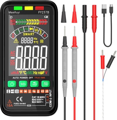 Draagbare Digitale Multimeter - Oplaadbaar - TRMS - NCV - Automatische Bereik