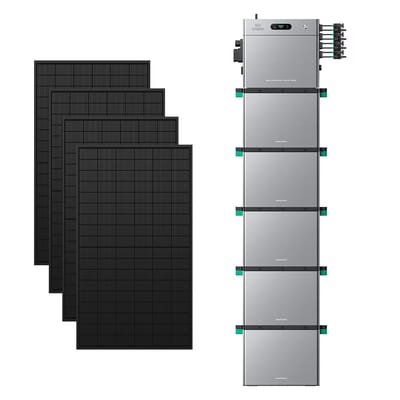 Zendure SolarFlow 2400 Pro - SolarFlow 2400 Pro (2.4 kWh) / 5*AB3000L (14.40 kWh) / 4*450W Bifacial Panel  (2340Wp Max)