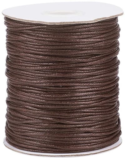 Dailygoods- Waxkoord 1,5 mm - 100 Yards - Gevlochten Polyester - Imitatie Lederen Draad - Voor Ketting/Armband - Duurzaam en Lichtgewicht - Sieradenkoord