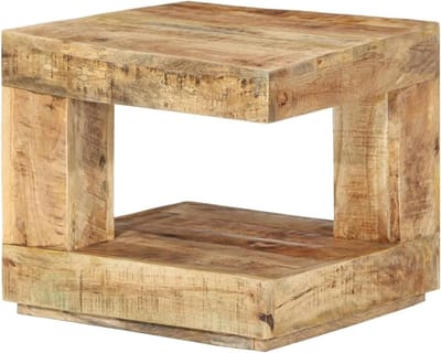 Salontafel - Koffietafel Hout - Woonkamer Decoratie - Massief Mangohout - 45 x 45 x 40 cm - Niet gespecificeerd