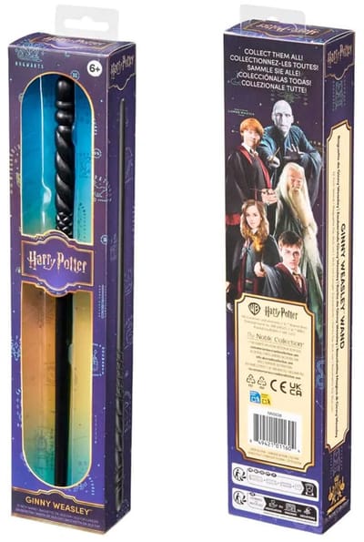 Noble Collection Harry Potter Role Play Toverstaf / Toverstok Ginny Weasley / Ginny Wemel 30 cm Replica: down-scaled
