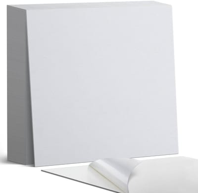 Coloray Plaktegels - Wit Zelfklevende Tegels - 20 cm x 20 cm - Wit Plaktegels - 20 stuks - Vierkant PVC Tegels - Plaktegels Badkamer - Plaktegels Vloer - Vinyltegels Vloer Zelfklevend - Wandtegel Zelfklevend