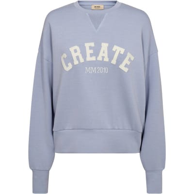 Sweatshirt van viscosemix met ronde hals, model 'CELLI'