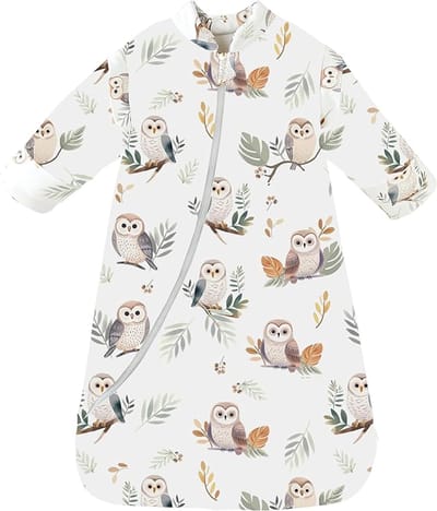 Famanu - Babyslaapzak voor de winter, 3,5 TOG, kinderslaapzak, voor jongens en meisjes, slaapzak voor peuters, pasgeborenen