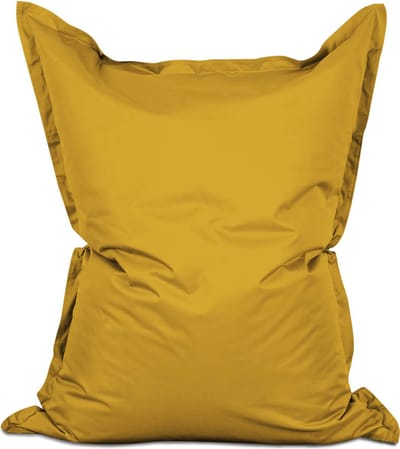 Lumaland - Grote luxe XXL zitzak - 380 liter vulling - 140 x 180 cm - geschikt voor Indoor & Outdoor - verkrijgbaar in verschillende kleuren - Mosterdgeel