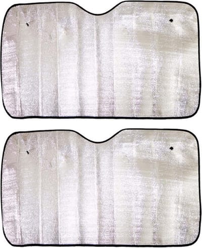 Concorde Auto zonnescherm - 2x - aluminium - L80 x B150 cm