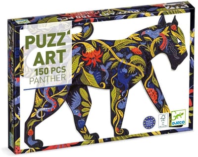 Djeco puzzel Black Panther 150 stukjes - FSC karton - kinderpuzzel.