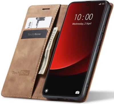 Hoesje geschikt voor Xiaomi 13 Ultra - Book Case Leer Slimline Bruin