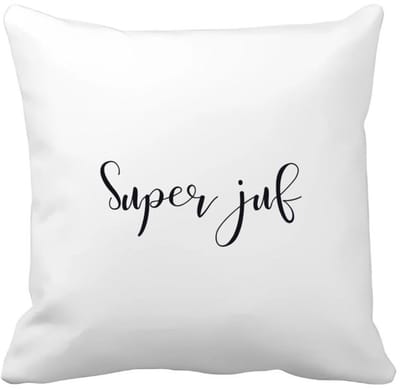 Akyol - super juf Kussen hoes - Juf - cadeau juf - cadeau - bedankje juf - juffendag - lerares - 40 bij 40 cm