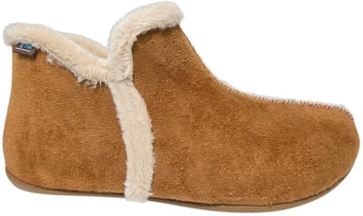 Q Fit Granada Suede Cognac Suede Gesloten Dames Pantoffels - Cognac - 37