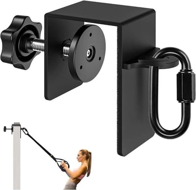 Deuranker Set - Fitness Anker - Kracht Training - Stalen Constructie - 500 Lbs Draagvermogen - Zilver