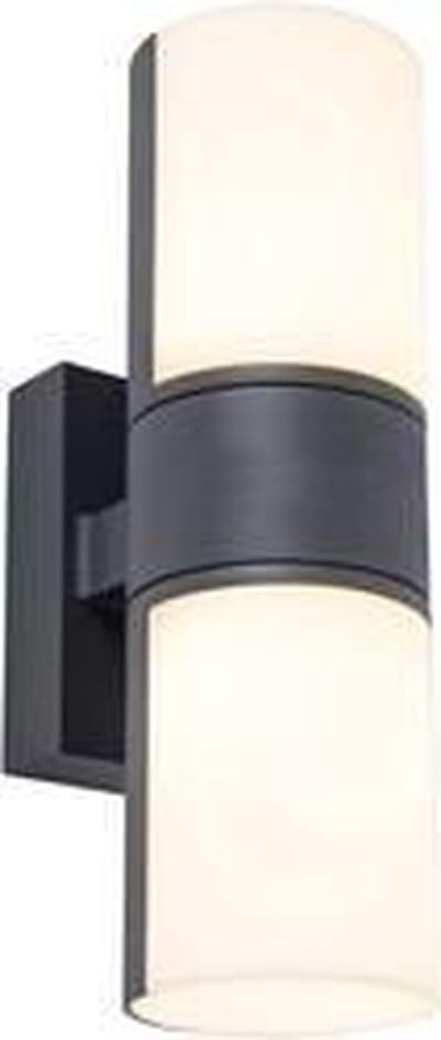 LUTEC Cyra Tweekoppige Wandlamp voor buiten - LED - 3000K - Donkergrijs