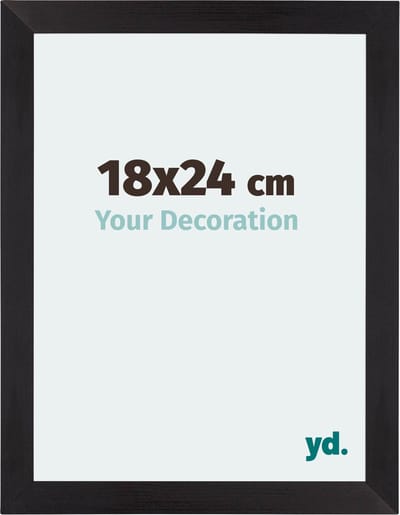 Your Decoration - Fotolijst 18x24 cm - MDF - Zwart Houtnerf - Mura