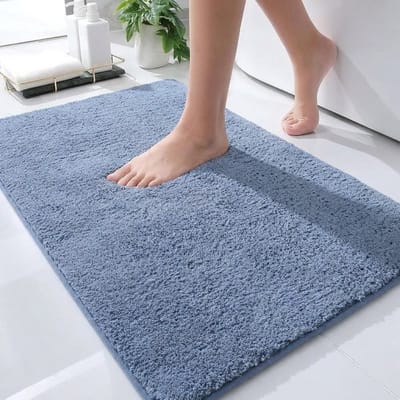 Casilin Badmat Antislip 60x90cm Havana - Waterabsorberende Badkamermat - Sneldrogend - 100% Katoen - Wasbaar - Blauw