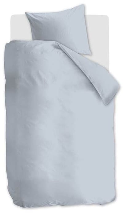 Ambiante Cotton Uni dekbedovertrek - Eenpersoons - 140 x 200/220 cm - Licht blauw