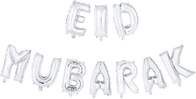 Eid Mubarak - Folie ballonnen Zilver