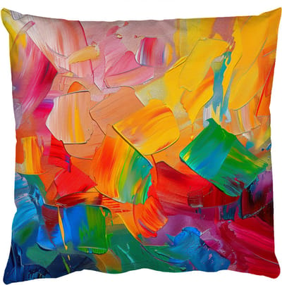 Sierkussens - Kussentjes Woonkamer - 50x50 cm - Abstract - Verflook - Modern - Kleurrijk