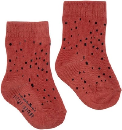 Little Indians Babysokken Dots Junior Polykatoen Rood Maat 16