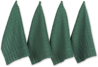 Duurzame Katoenen Vaatdoeken Set - 16x26 Inch - Donkergroen