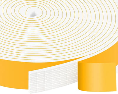 Zelfklevende Foam Strips 25mm x 3mm voor Geluidsisolatie, Deurafdichting en Bescherming tegen Botsingen - 10 Meter Lang