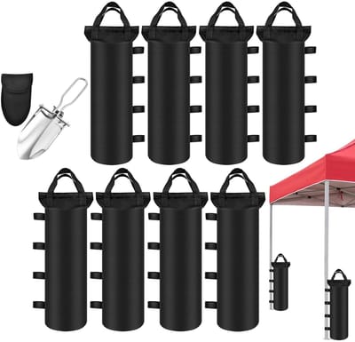 Dailygoods- Zandzakken 8 Stuks - Zandzakken Voor Camping - Zandzakken Voor Strand - Zandzakken Voor Tuin - Lichtgewicht - Duurzaam - Zandzak