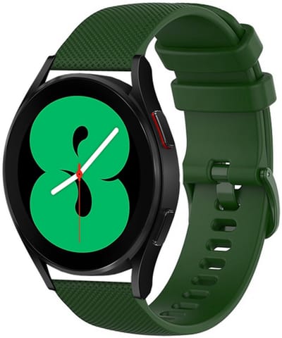 By Qubix - Geschikt voor Garmin bandje - 18mm - Geschikt voor Garmin Venu 4 - 41mm - Sportband met motief - Groen