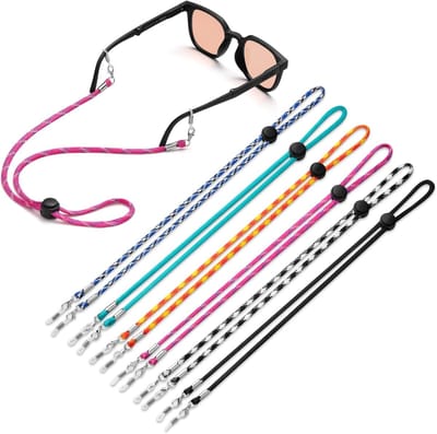 Praktische 6-delige Brilbanden Set - Brilhouders voor om de Hals, Sportbril Lanyards voor Mannen en Vrouwen - Voorkom dat Brillen Afglijden met Deze Accessoires